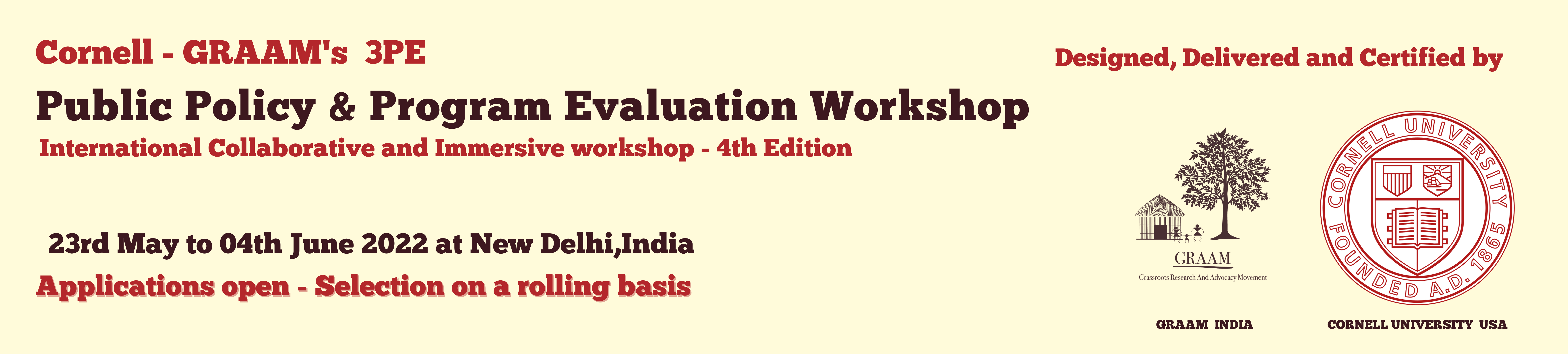 Public Policy and Program Evaluation Workshop