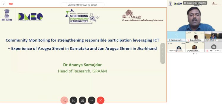 Title: GRAAM steers NITI Aayog’s session under ‘National Conference on Monitoring, Evaluation & Learning ‘  