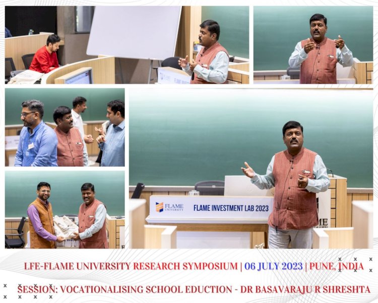Dr. Basavaraju R Shreshta invited by FLAME University Pune and Leadership For Equity